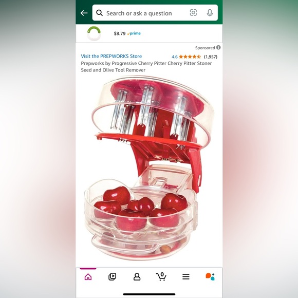 Progresssive 6 Cherry Pitter, Stoner by Prep Works - Picture 8 of 10